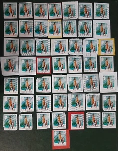 (GB-C01) GB 2014 50 Chrismas Stamps (SG 3650) used on paper - Picture 1 of 1