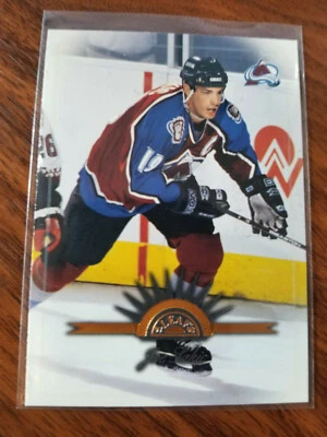 1997 Donruss Leaf Hockey #35 Joe Sakic Colorado Card - Image 1 of 2