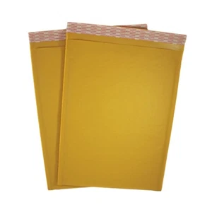 10.5" x 15" #5 Kraft Bubble Mailers Self Seal Padded Shipping Envelope - 10 Pack - Picture 1 of 1
