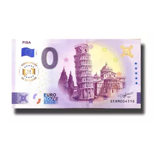 Billete recuerdo 0 euros aniversario Pisa Italia SEBM 2025-3 - Imagen 1 de 2