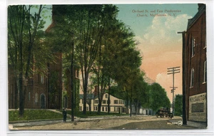 Postal de Orchard Street First Presbyterian Church Middletown Nueva York 1909 - Imagen 1 de 1