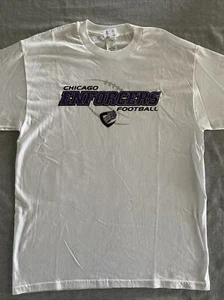 Vintage Champion XFL Chicago Enforcers Football Men’s Large T Shirt New - Picture 1 of 4