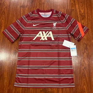 Maglietta da allenamento 2021-22 Nike Liverpool Soccer Pre Partita Uomo Medium M - Foto 1 di 8