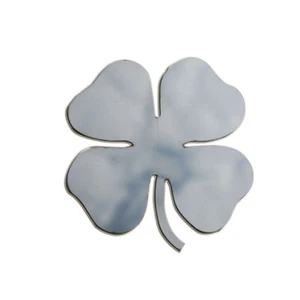 2p Stainless Steel Clover Emblem by Luxury FX - Bild 1 von 4