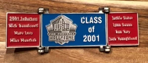 Prendedor de solapa del Salón de la Fama del Fútbol Americano Profesional de la NFL 2001 Inductees Canton Ohio - Imagen 1 de 8