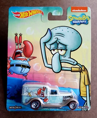 Hot Wheels '34 DODGE DELIVERY Silver & Blue Pop Culture Sponge Bob  Square Pants - Image 1 of 4