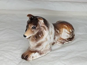 Vintage ceramic collie figurine - Picture 1 of 20
