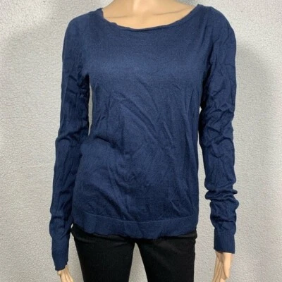 Suéter DVF Diane von Furstenberg de seda e cashmere tamanho G preppy bastante luxuoso - Imagem 1 de 4