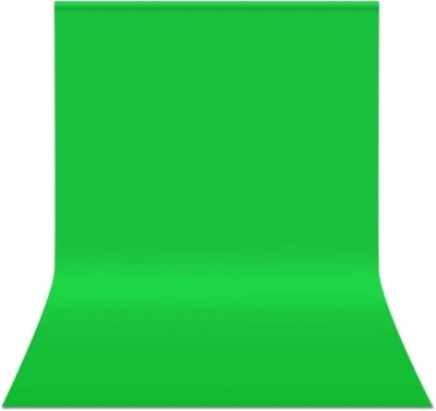 Green Screen Backdrop 10X20Ft for Photography, Chromakey Green Screen Green Musl - Image 1 of 4