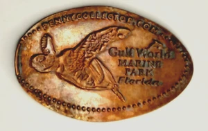 GULF WORLD MARINE PARK FLORIDA Pressed Penny ~ PANAMA CITY BEACH - Picture 1 of 1