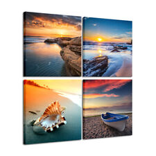 Canvas Print Wall Art Home Decor Painting Picture Landscape Sea Beach Sunset