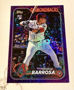 2024 Topps Update Jorge Barrosa RC Purple Foil /799 Diamondbacks - Picture 1 of 5
