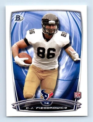 2014 Bowman Rookies C.J. Fiedorowicz Rookie Houston Texans #72 - Image 1 of 2