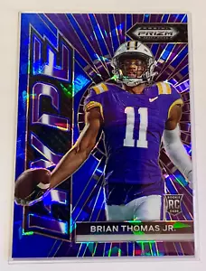 Jaguars Brian Thomas Jr. Mint 2024 Panini Prizm Draft Hype Blue Ice RC #67/99 - Picture 1 of 2