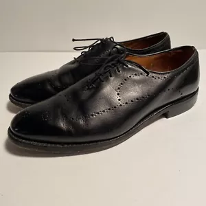Vestido Allen Edmonds "FAIRFAX" Oxfords 10 D Cuero Negro Brogue EE. UU. (1105) - Imagen 1 de 7