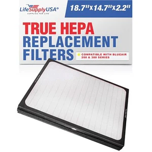 True HEPA Air Cleaner Filter Replacement Compatible with Blueair 200 SmokeStop - Picture 1 of 5