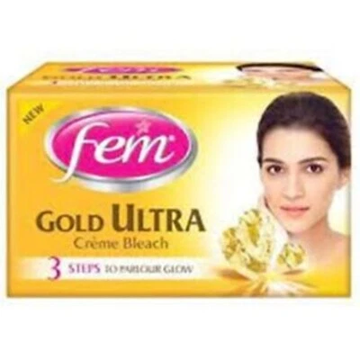 Natural Fem Ultra Gold Cream Herbal Bleach 30g Glowing Fair Skin Lightening 2026 - Image 1 of 4