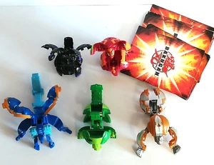 Lot of 5 Bakugan Battle Brawlers + 5 Magnetic Cards - Picture 1 of 22