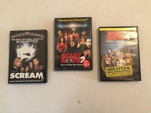 Scream, Scary Movie 2 & Scary Movie 4 Dvd Lot - Picture 1 of 11