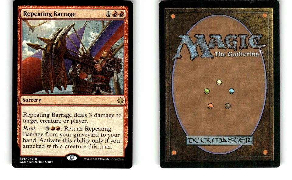 MTG Ixalan Repeating Barrage XLN 156/279 R NM/MT - Image 1 of 1