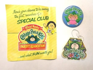 Vintage Fun Official 1980s + Cabbage Patch Kids Member Parents Association + Pin  - Bild 1 von 2