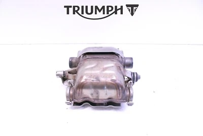 #308 Exhaust Catalyst Box w/ Bracket Triumph Street Twin 2016-2022 - Image 1 of 4