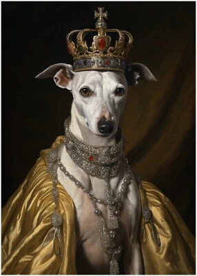 Whippet Royal King Jigsaw Puzzle 300/500/1000 Piece - Image 1 of 3