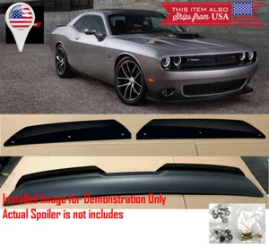 Alerón 2 piezas Gurney Flap maletero cubierta Wickerbill Fit 15-23 Challenger SRT - Imagen 1 de 6