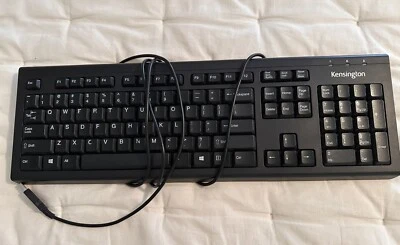 Kensington K64370A Keyboard Desktop Wired USB Black Tested & Works - Image 1 of 4
