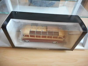 Minichamps Setra S8 1953 in rot/beige auf 1:43 in Box - Bild 1 von 2