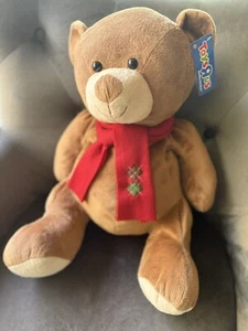 2011 Toys R Us Geoffrey Radley Brown Stuffed Plush Teddy Bear w/Red Scarf - 22" - Picture 1 of 5