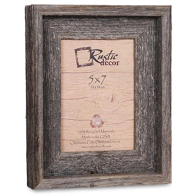 5x7-2" Wide Signature Reclaimed Rustic Barn Wood Picture Frame - Image 1 of 4