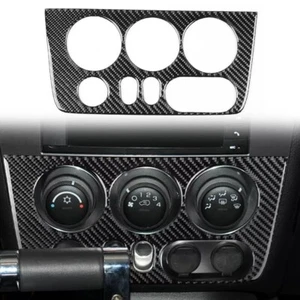 Real Carbon Fiber Center Console-AC Switch Panel Cover Trim For Hummer H3 06-10 - Picture 1 of 10