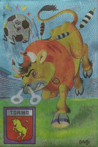 Cartolina - Mascotte Torino Calcio - Firmata Stampata su Stagnola nuova - Foto 1 di 3