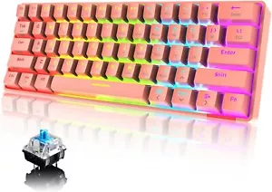 Wired/Wireless Bluetooth Dual-mode Mechanical Portable Keyboard for PC PS4 Xbox - Picture 1 of 19