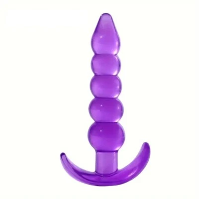 SLURE Plug Anal Avec Poignée Silicone Mauve Plaisir Anal Unisex Couples SEXTOY