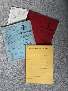 Boston And Maine Railroad Time Table ’62& ‘68 & Operating Rules Workbook - Picture 1 of 4