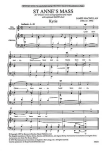 St Anne's Mass choral score sheet music MacMillan, James unison choir - Picture 1 of 1