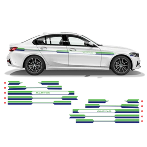 ALPINA printed Racing Side Stripes for BMW 3 series, 4 series - Bild 1 von 6