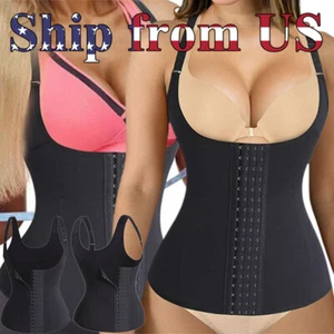 Women's Fitness Waist Trainer Cincher Body Shaper Tummy Control Underbust Corset - Picture 1 of 12