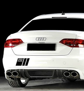 Audi A3 A4 A5 A6 A8 S4 S5 S6 RS4 Q7 TT S-Line S-Line Logotipo del emblema de la calcomanía NEGRO - Imagen 1 de 2