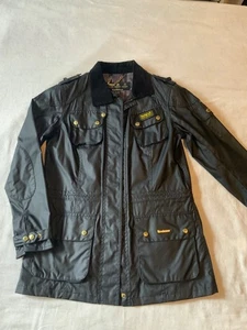 Women Barbour Waxed Cotton Coat Speedway UK14 EU40 US10 - Picture 1 of 8