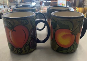Bello Hugerz handbemalte Obst Tee und Kaffee Tassen 4er Set - Bild 1 von 8