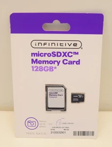 Carte mémoire MicroSDXC Infinitive MicroSDXC 128 Go - NEUVE/SCELLÉE ! - Photo 1 sur 7