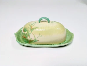 Phaltzgraff Garden of Eden Butterdose mit Deckel 2006 eingestellt 8" - Bild 1 von 7