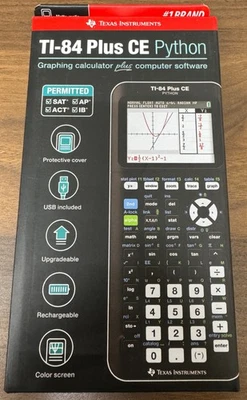 Texas Instruments TI-84 Plus CE Python Graphing Calculator - Black - Image 1 of 2