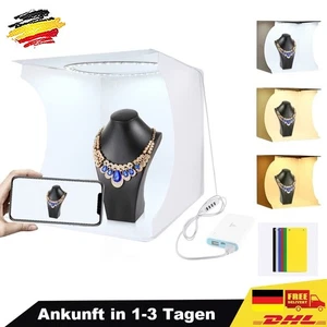 Photo studio photo box set LED 30x30x30cm light tent light box photo box for photography - Picture 1 of 15