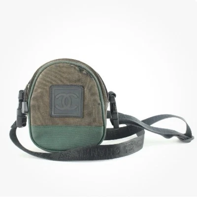 Chanel Bicolor CC Logo Sports Convertible Crossbody Round Sling Belt Bag Rare - Image 1 of 4