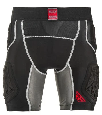 Pantalones Cortos de Compresión Fly Racing Barricade Para Hombres MX Offroad Negros/Grises Foto 1 de 3