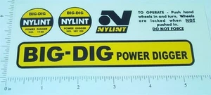Juego de pegatinas Nylint Big Dig Power Digger NY-091 - Imagen 1 de 1